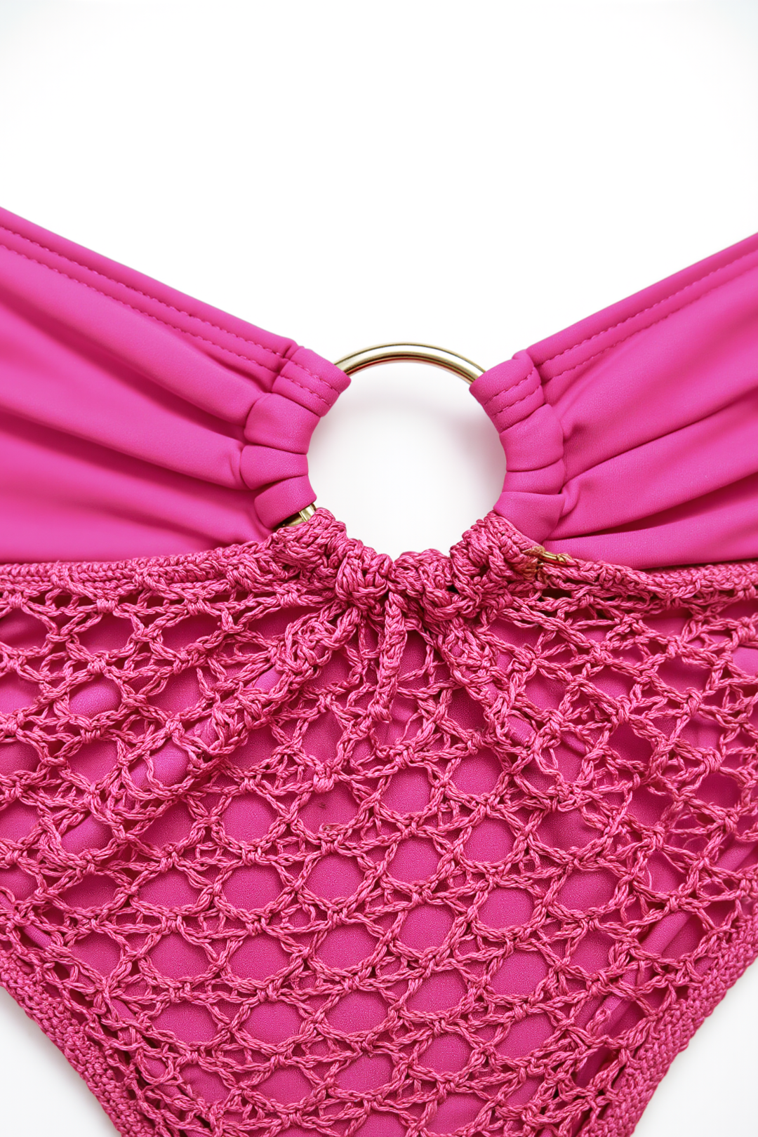 Pharıssa Fuchsia Drape Beach Set