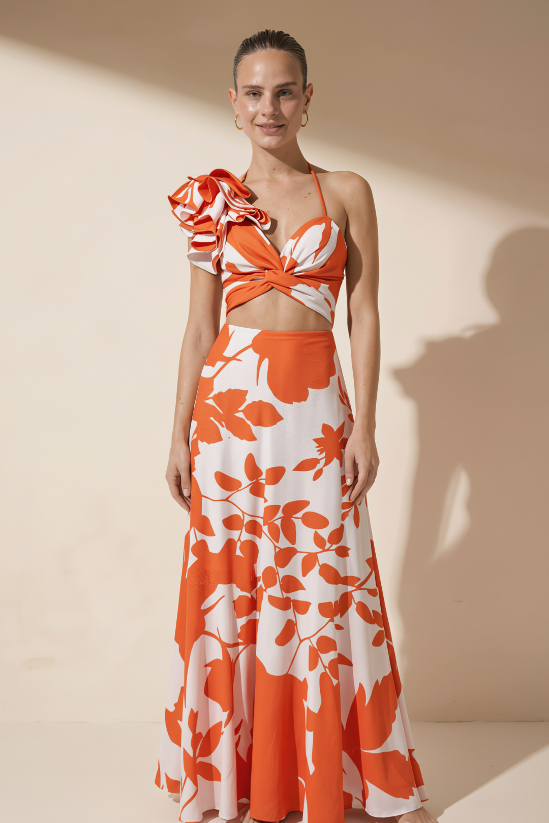 Pharıssa Harley Floral Swimsuit & Sarong Set