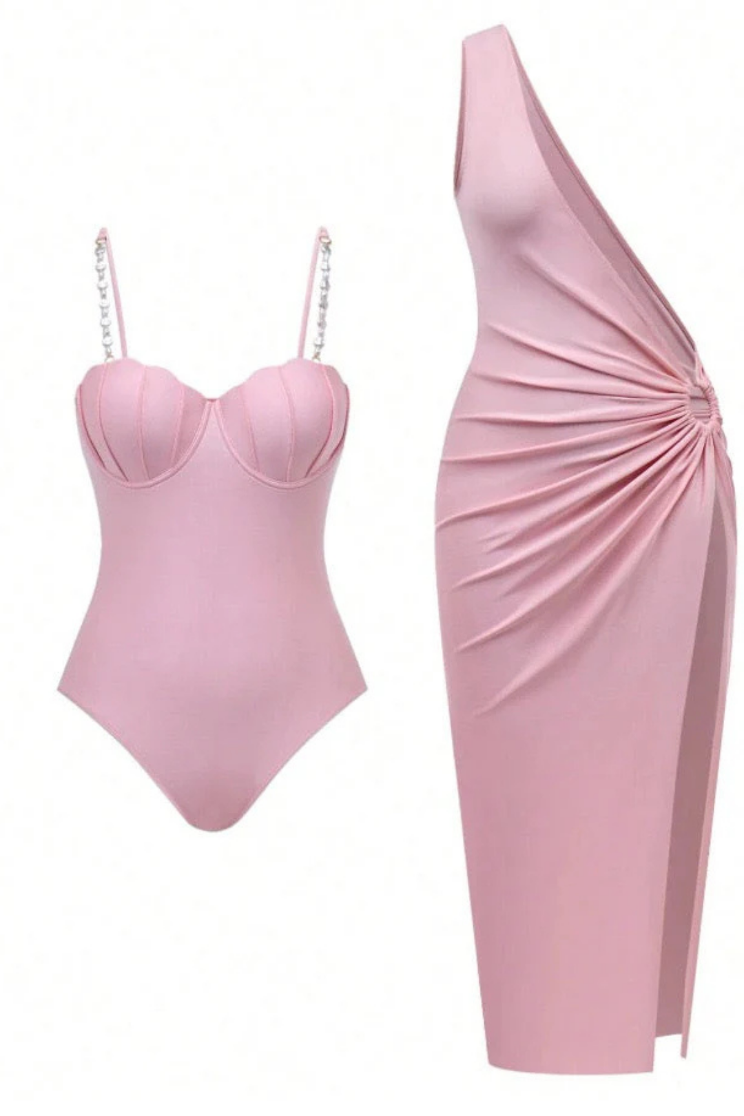 Pharıssa Blush Babe Monokini Mayo & Pareo Takım