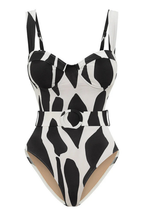 Pharıssa Soyut Desenli Monokini & Pareo Takımı