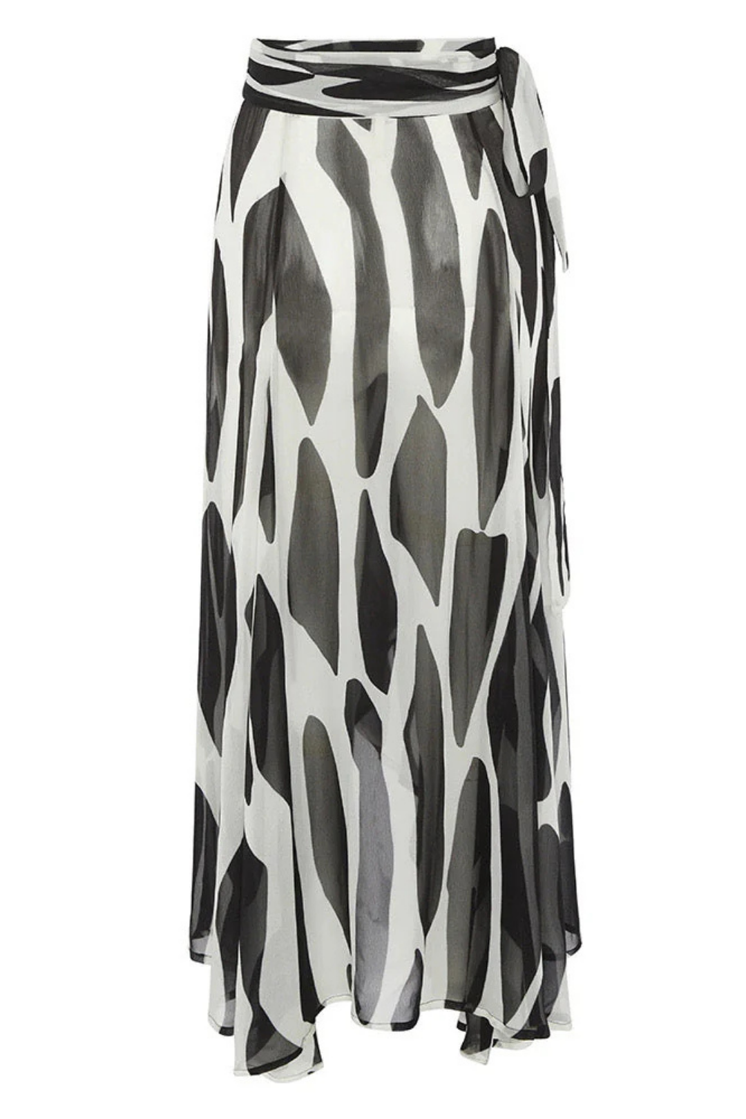Pharıssa Abstract Print Monokini With Sarong Set