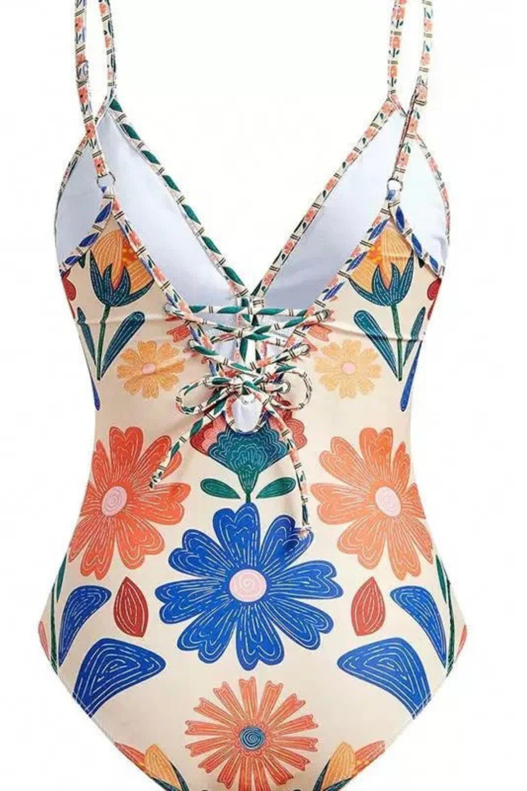 Pharıssa Renkli Çiçekli Monokini & Etek Takımı