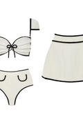 Pharıssa Sarı Boncuklu Bikini & Pareo Takımı