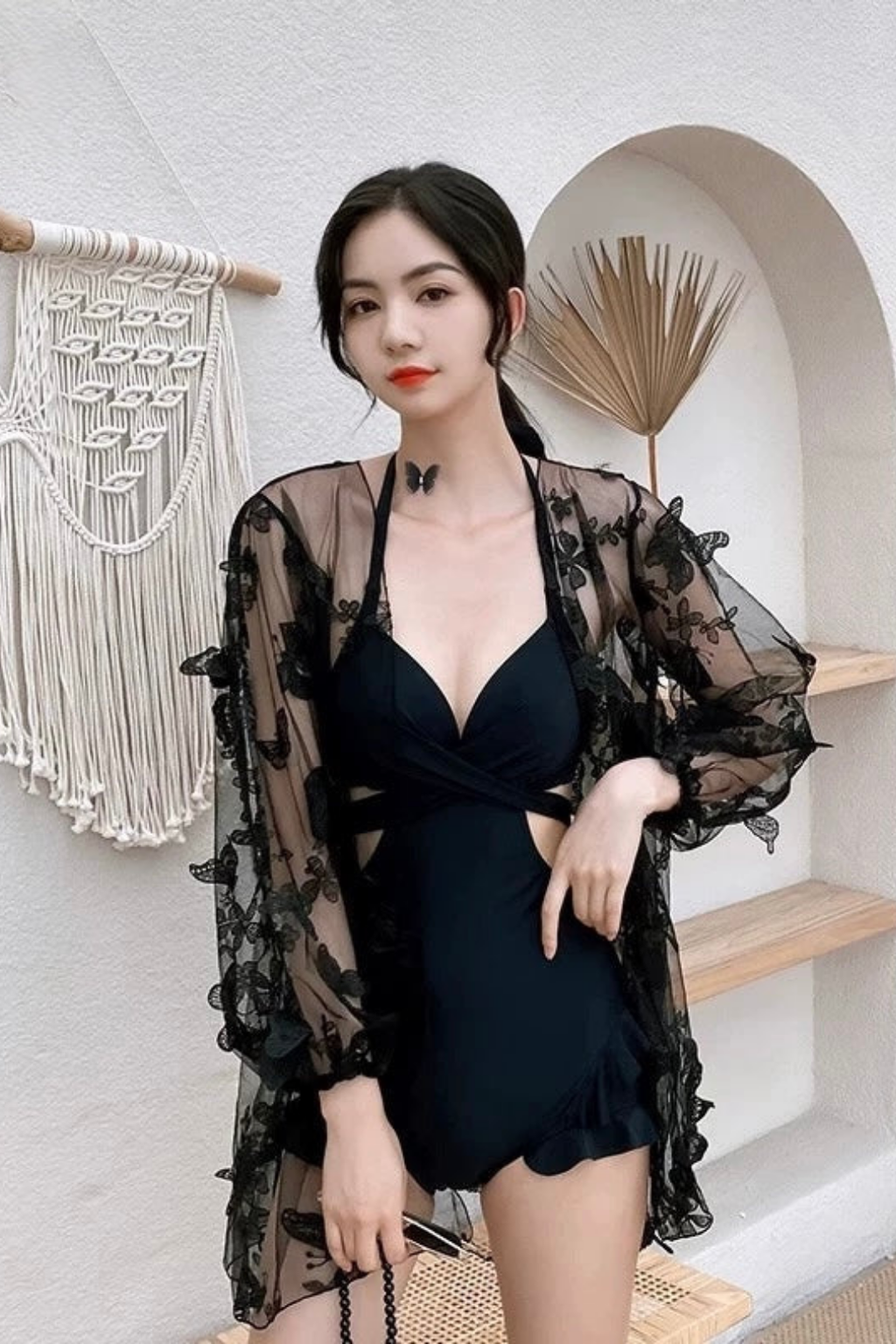 Pharıssa Pudra Monokini & Bolero Takımı