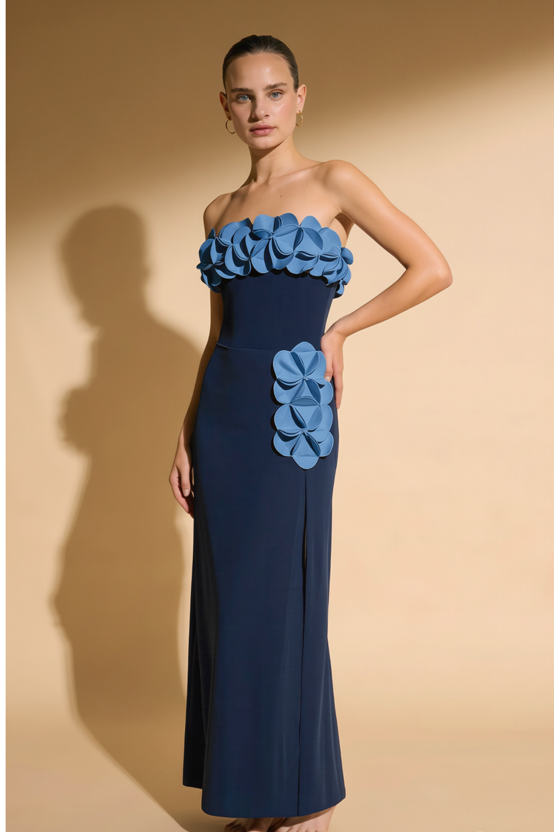 Pharıssa Camiel Flower Bodycon Mayo Pareo Takım