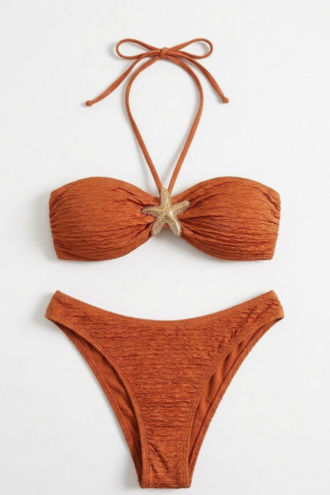 Pharıssa Deniz Yıldızı Detaylı Bikini & Etek Takımı