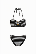 Pharıssa Marin Çizgili Bikini Takımı