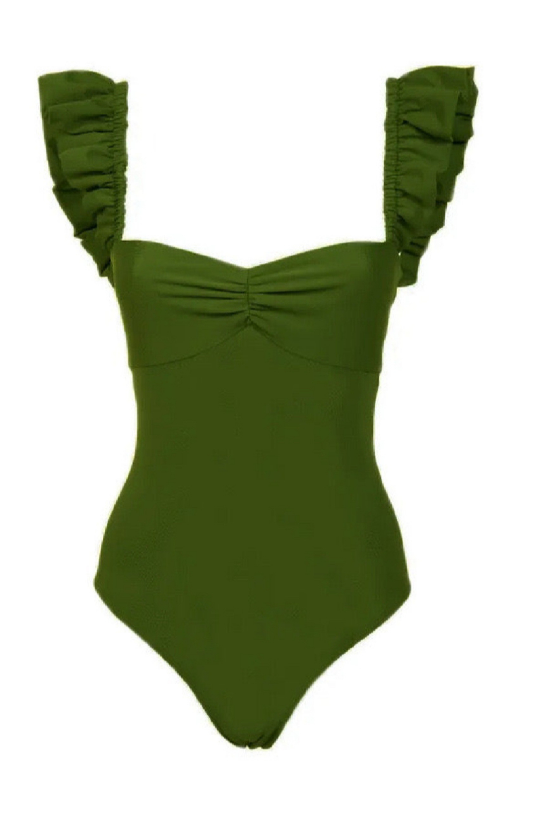Pharıssa Yeşil Monokini & Desenli Pareo Takımı