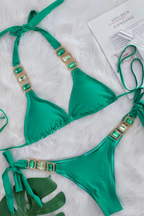 Pharıssa Zümrüt Taşlı Bikini Takımı