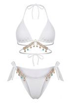Pharıssa Halter Yaka Bağcıklı Bikini Takımı