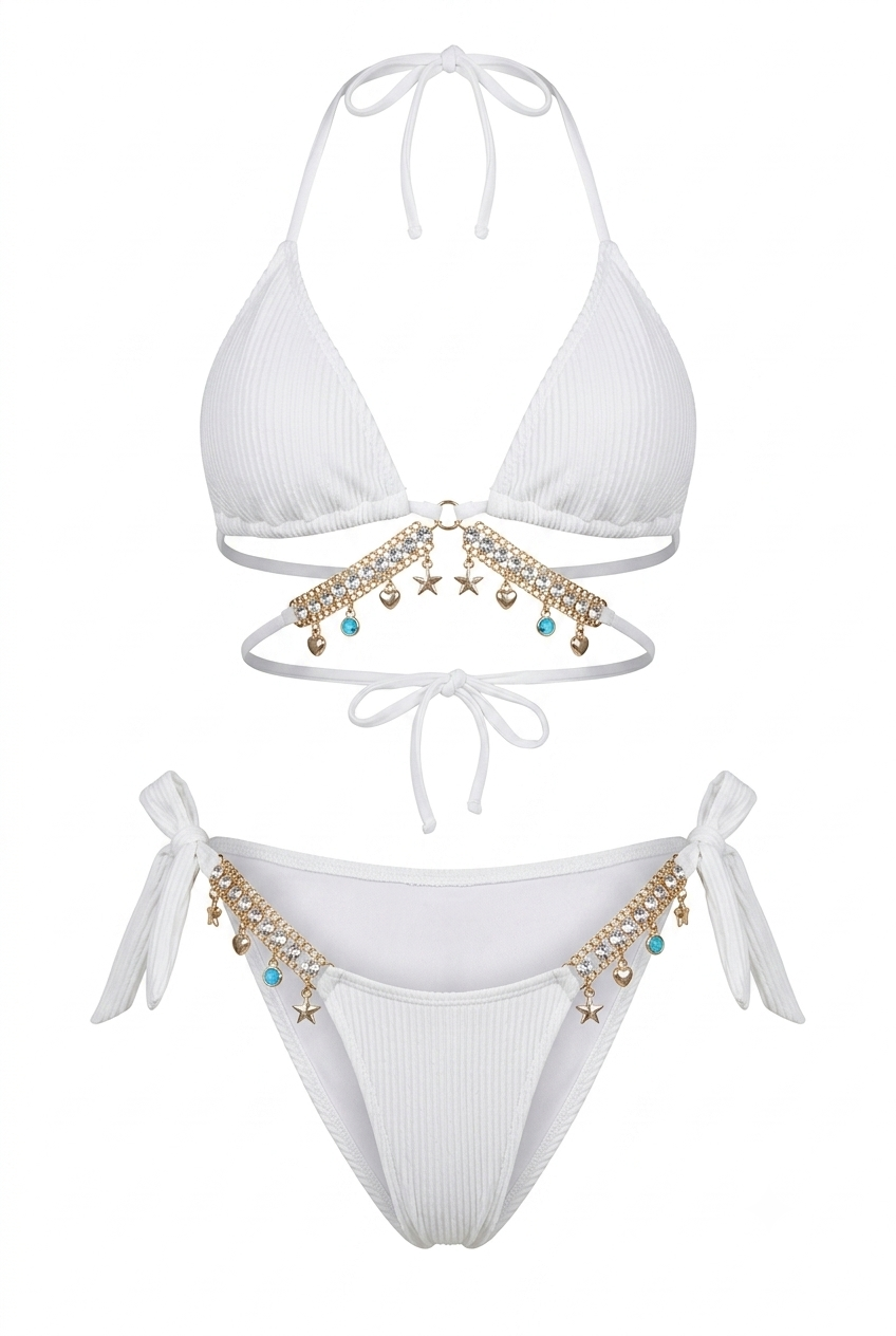 Pharıssa Halter Yaka Bağcıklı Bikini Takımı