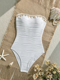 Pharıssa Rio Seashell Lace One Piece Swimsuit