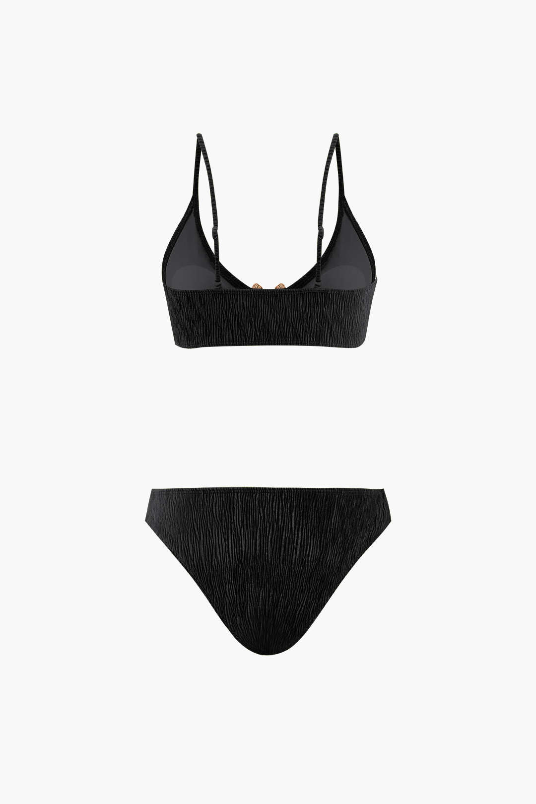 Pharıssa Yeşil Dokulu Bikini & Pareo Takımı