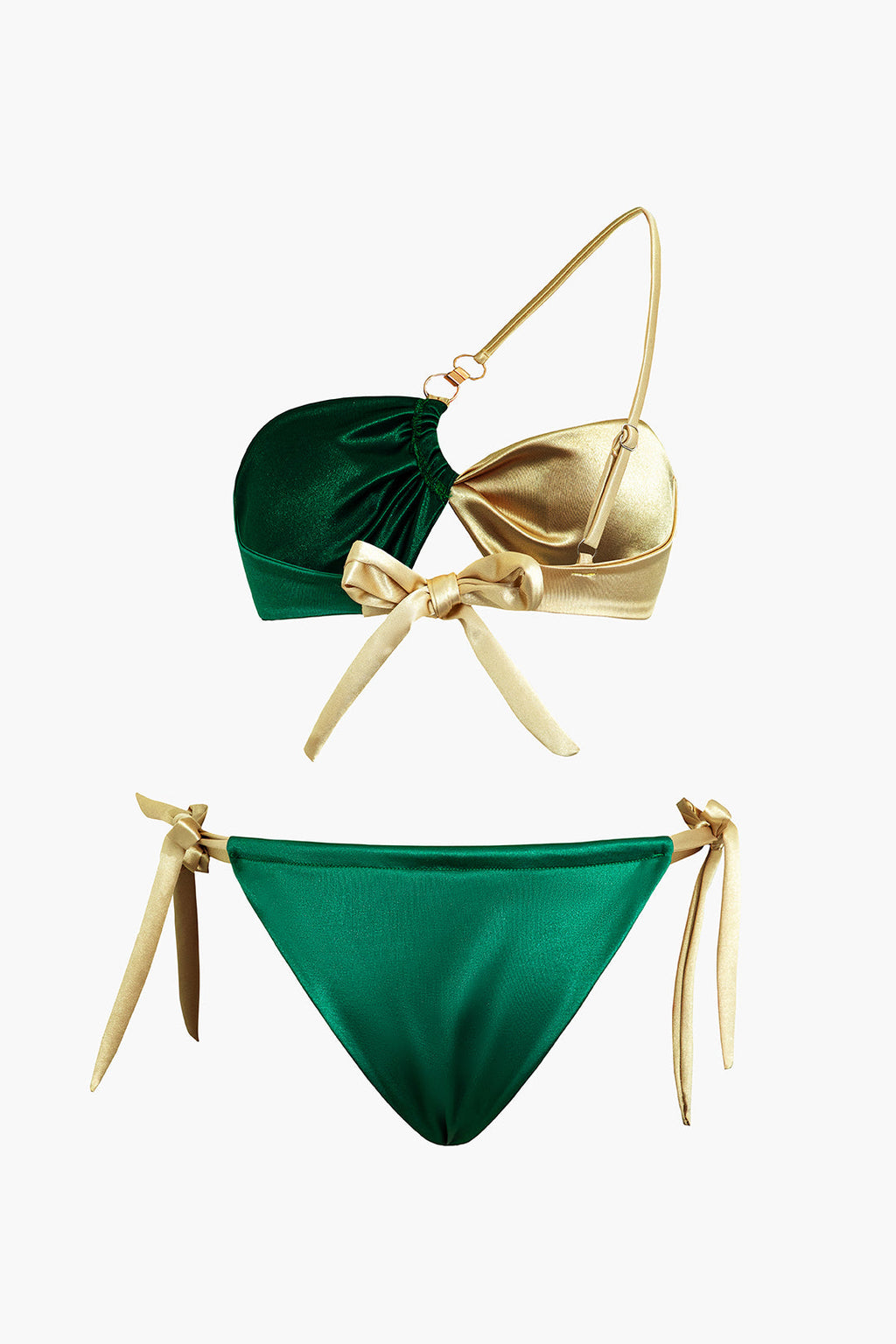 Pharıssa Gold Zümrüt Asimetrik Bikini