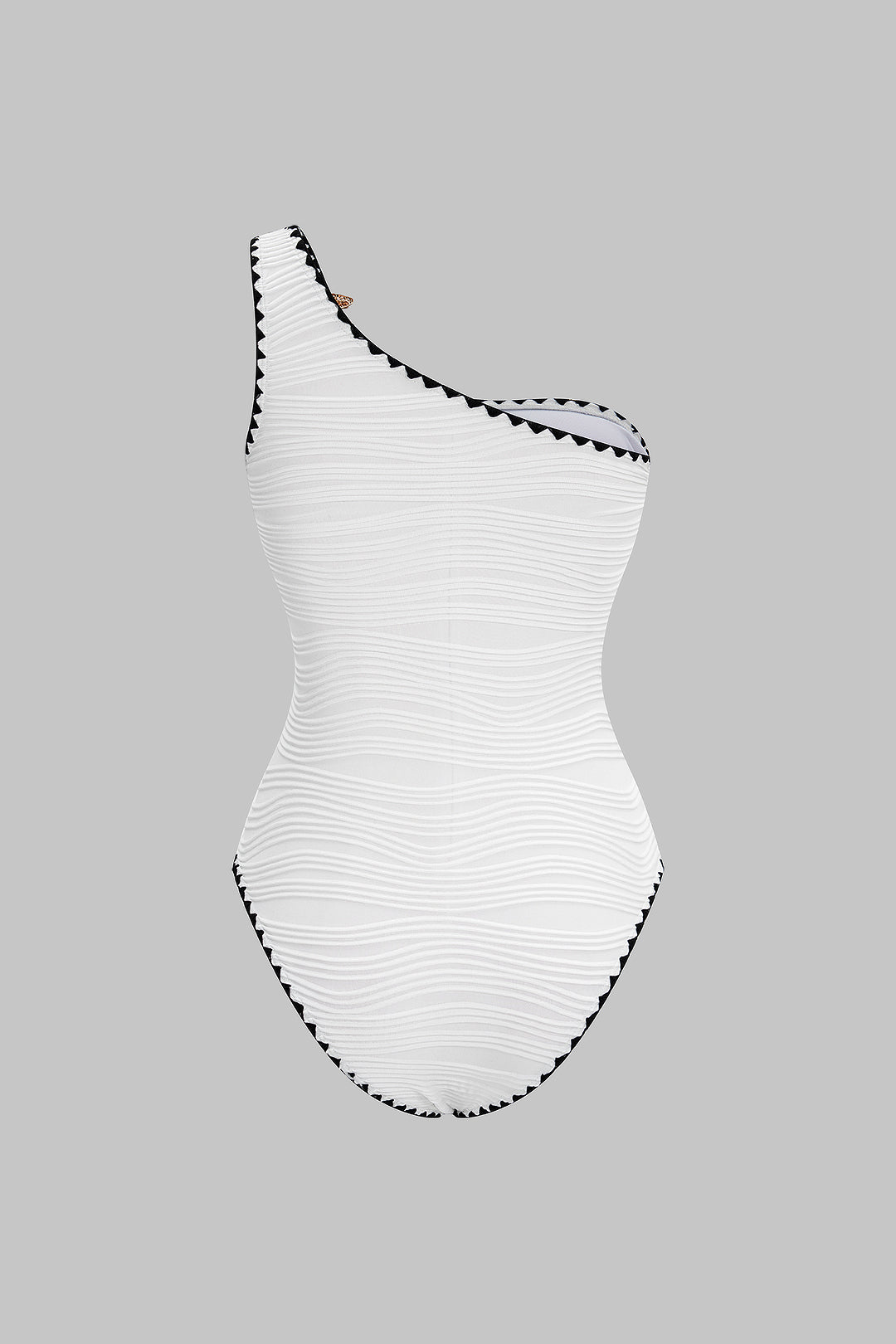 Pharıssa Contrast Binding Metallic Tek Parça Mayo