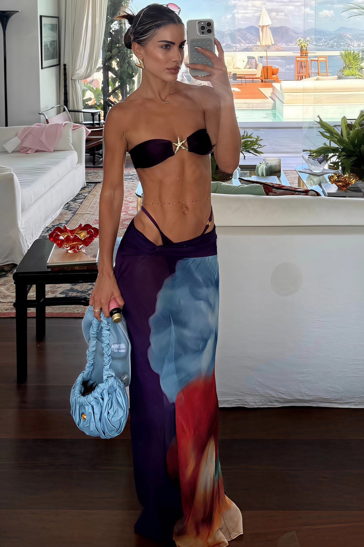 Pharıssa Straplez Bikini & Uzun Etek Takımı