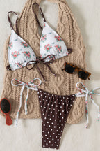 Pharıssa Desenli Halter Bikini Takımı