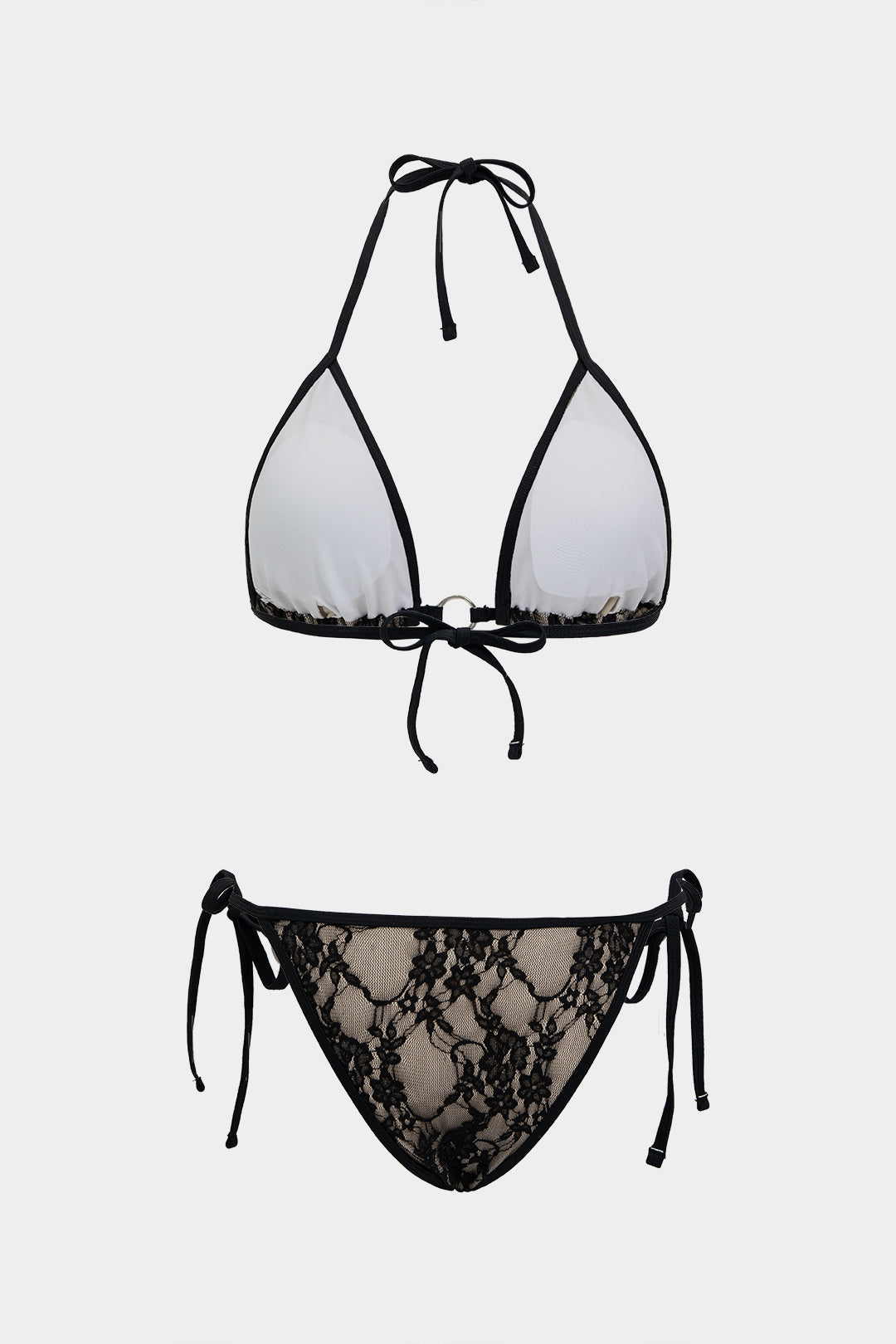 Pharıssa Dantelli Metalik Bikini Takımı