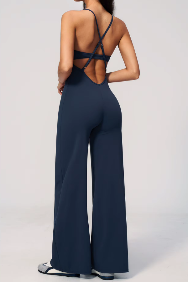 Pharıssa Ivory Flow Luxe Jumpsuit