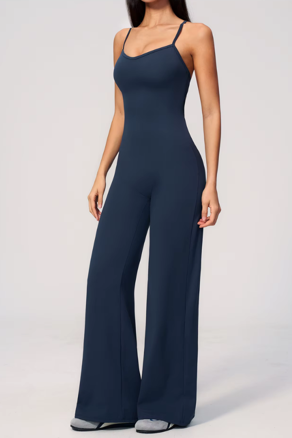 Pharıssa Ivory Flow Luxe Jumpsuit
