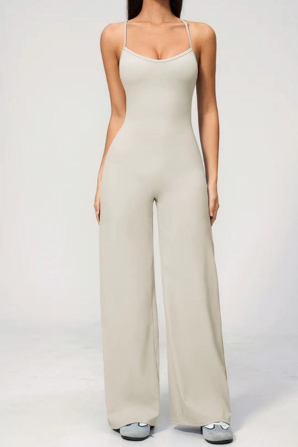 Pharıssa Ivory Flow Luxe Jumpsuit