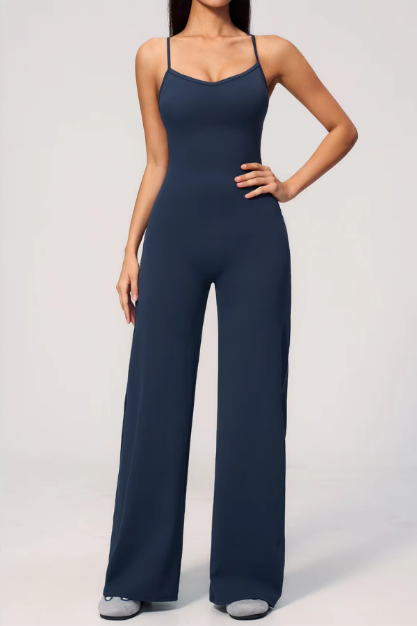 Pharıssa Ivory Flow Luxe Jumpsuit