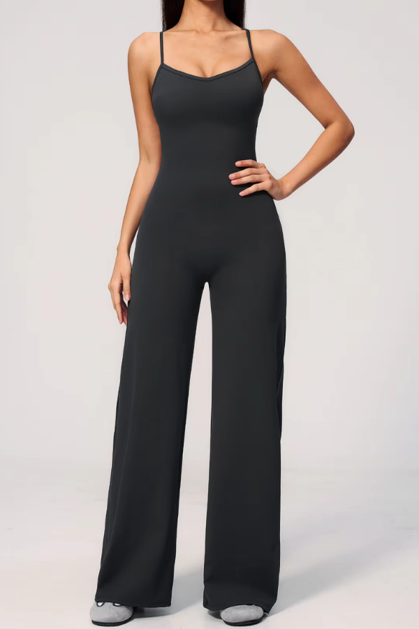 Pharıssa Ivory Flow Luxe Jumpsuit