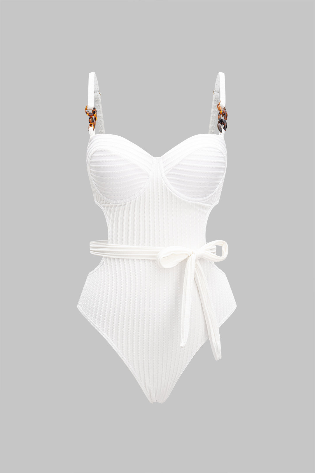 Pharıssa Pearl Belt Zincir Askılı Dokulu Mayo