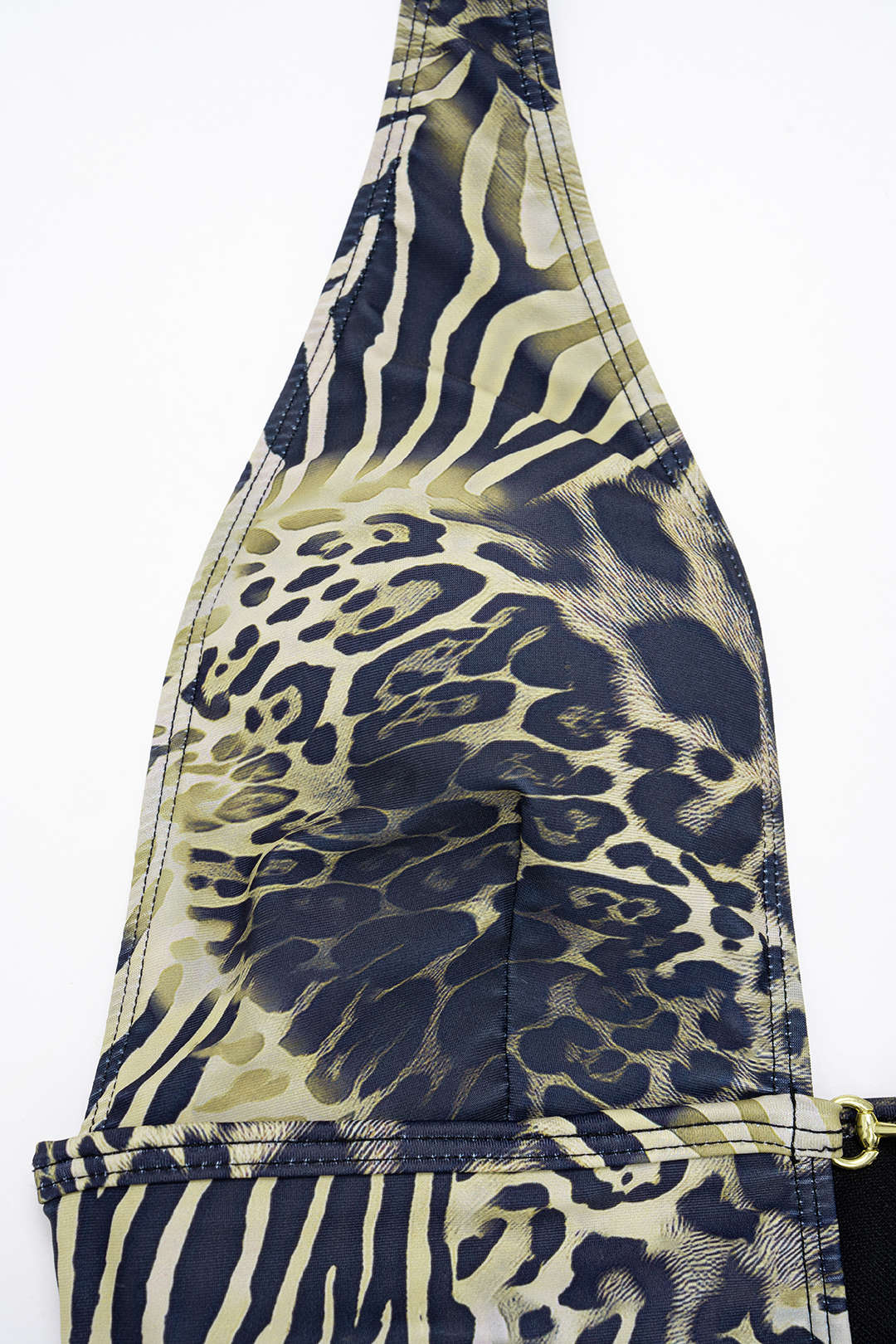 Pharıssa Leopar Desenli Halter Mayo