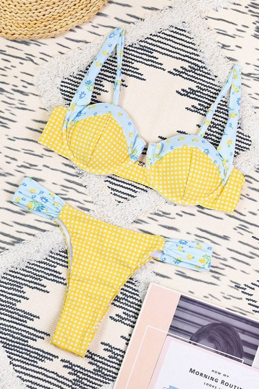 Pharıssa Desenli Balenli Bikini Takımı