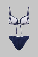 Pharıssa Dokulu Halter Yaka Bikini Takımı