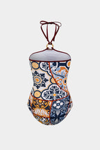 Pharıssa Desenli Halter Mayo