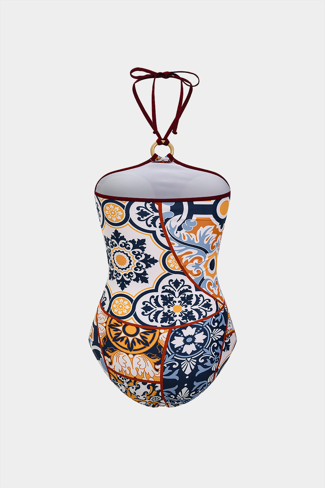 Pharıssa Desenli Halter Mayo