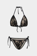Pharıssa Dantelli Metalik Bikini Takımı