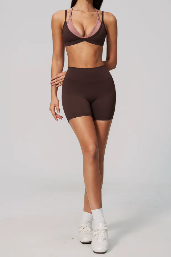 Pharıssa Navy Contrast Layer Sports Set