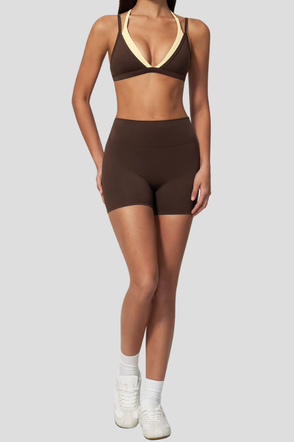 Pharıssa Navy Contrast Layer Sports Set
