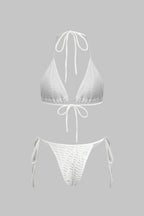 Pharıssa Beyaz Bikini & File Elbise Takımı