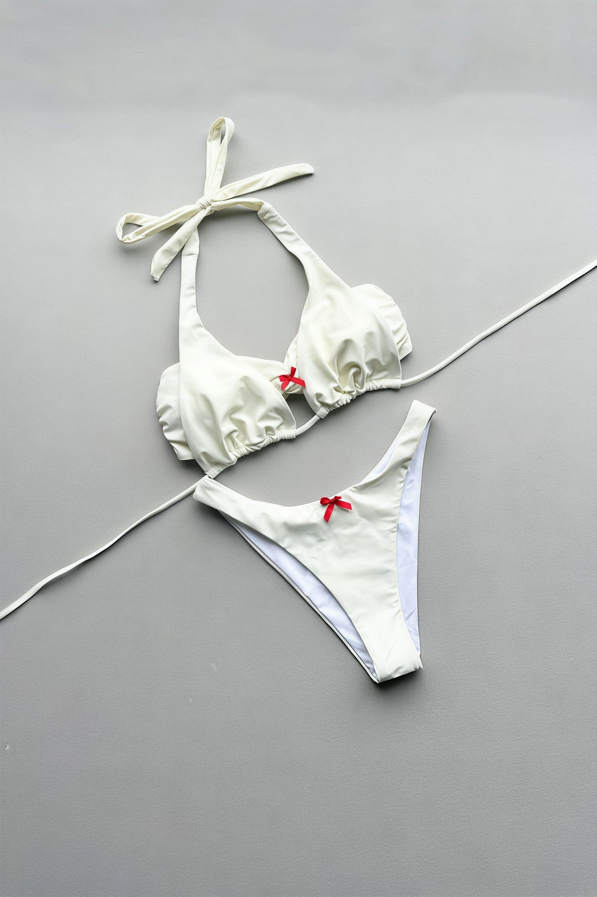 Pharıssa Chic Solid Bikini Set And Skirt Three Piece Swim Sets