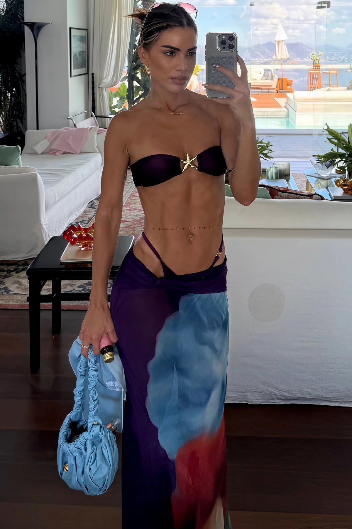 Pharıssa Straplez Bikini & Uzun Etek Takımı
