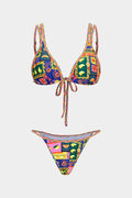Pharıssa Meyve Desenli Bikini Takımı