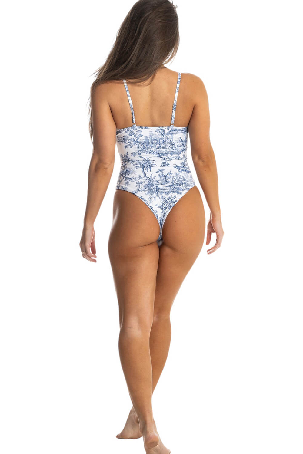 Pharıssa Jungle Print Balconette One Piece Swimsuit