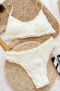 Pharıssa Fırfır Detaylı Dokulu Yüksek Bel Bikini Takımı