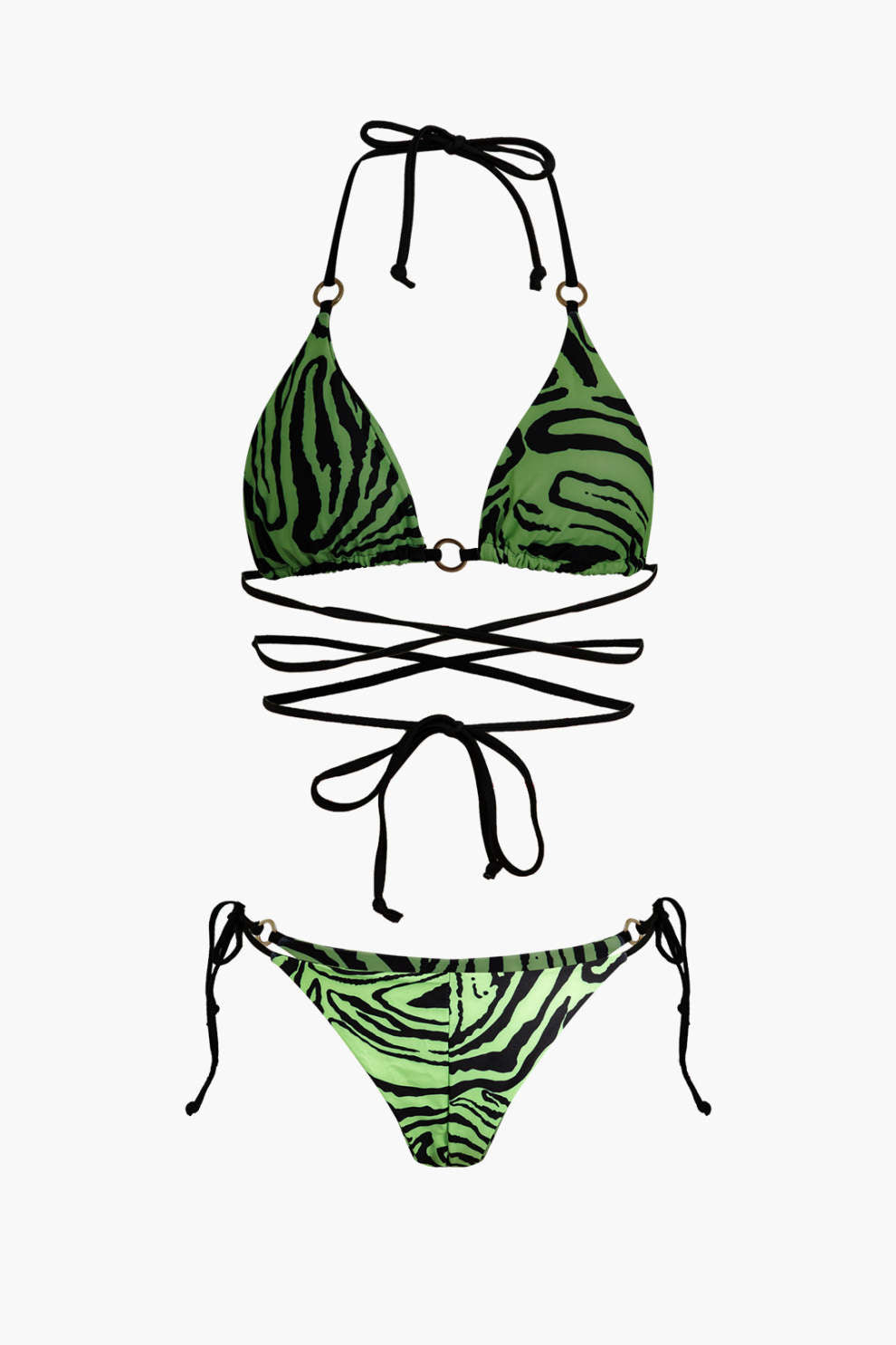 Pharıssa Zebra Desenli Bikini Takımı